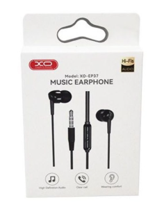 EBOX Auriculares Jack 3.5mm Negro EP37