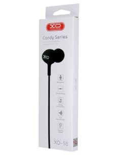EBOX Auriculares Candy Series Jack 3.5mm Negro S6