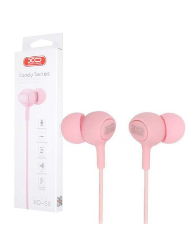 EBOX Auriculares Candy Series Jack 3.5mm Rosa S6