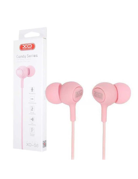 EBOX Auriculares Candy Series Jack 3.5mm Rosa S6