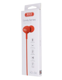 EBOX Auriculares Candy Series Jack 3.5mm Rojo S6