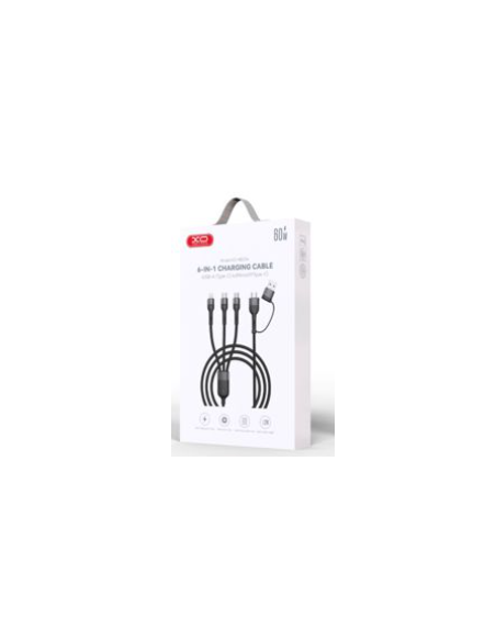 NB254 Cable Multifuncional 6 en 1 Negro