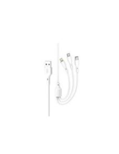 NB230 Cable Rock Serie 3 en 1 Blanco 2.4A