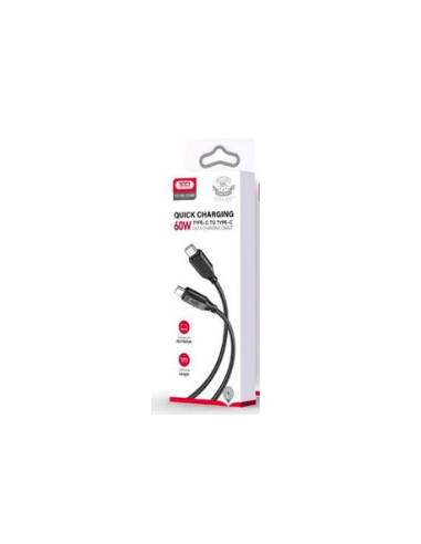 NBQ236B Cable Tipo-C a Tipo-C 60W Negro