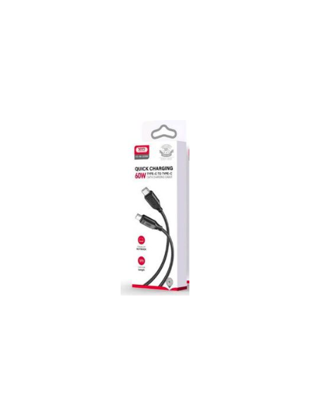 NBQ236B Cable Tipo-C a Tipo-C 60W Negro
