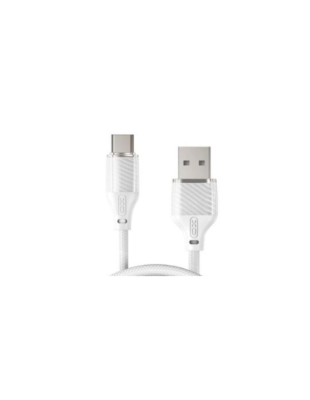 NB291 Cable Transparente Case Braided 6A Blanco Tipo-C