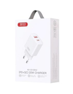 CE12 Cargador Enchufe DUAL USB-C y USB-A 20W