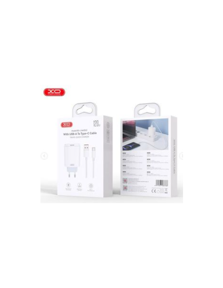 L164 Cargador Rápido USB-A 120W con Cable Tipo-C