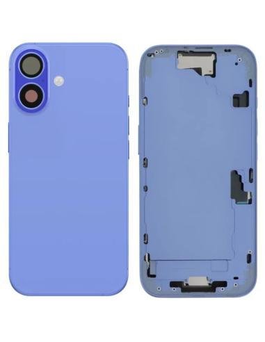 Chasis con Tapa trasera para iPhone 16 con Lente de cámara y MagSafe Azul