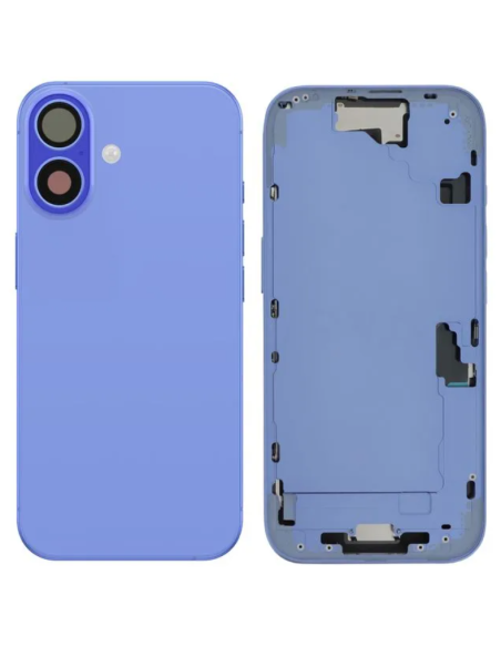 Chasis con Tapa trasera para iPhone 16 con Lente de cámara y MagSafe Azul