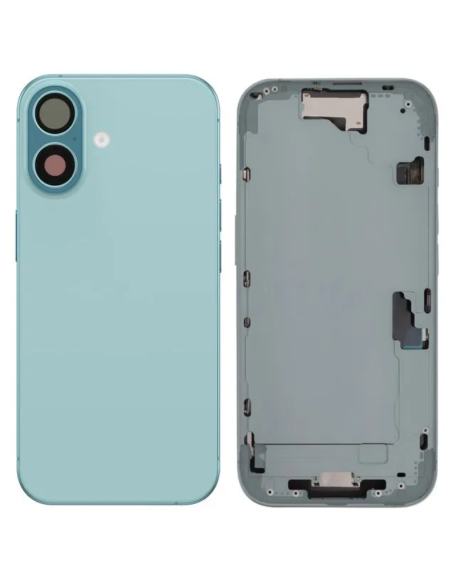 Chasis con Tapa trasera para iPhone 16 con Lente de cámara y MagSafe Verde