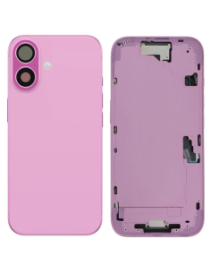 Chasis con Tapa trasera para iPhone 16 con Lente de cámara y MagSafe Rosa