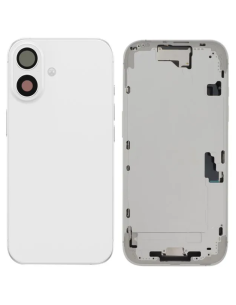 Chasis con Tapa trasera para iPhone 16 con Lente de cámara y MagSafe Blanco