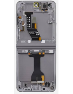 Pantalla para Samsung Z Flip 6 5G (F741) Con Marco Interna Plata / Gris (Original Servicepack)