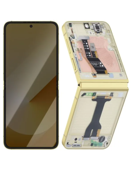 Pantalla para Samsung Z Flip 6 5G (F741) Con Marco Interna Amarillo (Original Servicepack)