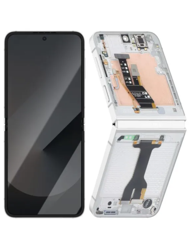 Pantalla para Samsung Z Flip 6 5G (F741) Con Marco Interna Blanca (Original Servicepack)