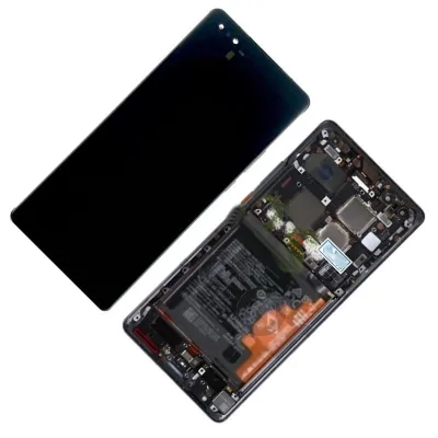 Pantalla Para Huawei Mate 40 Pro con marco Negro y Bateria Original Servicepack