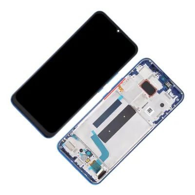 Pantalla para Xiaomi Mi 10 Lite 5G con Marco Azul (Original Service Pack)