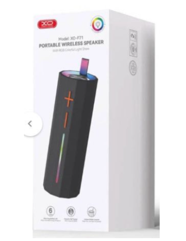 EBOX / F71 Altavoz LED Tubo Elegante Negro