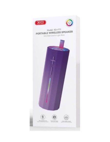 EBOX / F71 Altavoz LED Tubo Elegante Morado