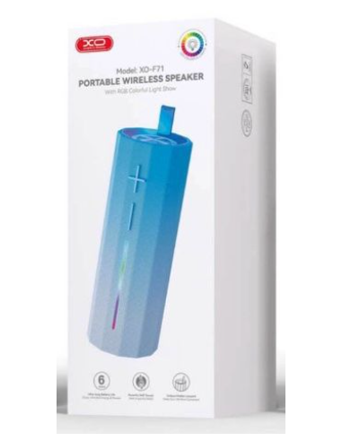 EBOX / F71 Altavoz LED Tubo Elegante Azul