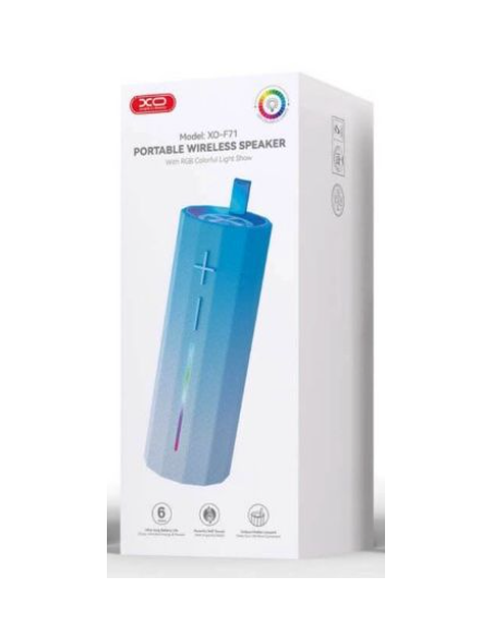 EBOX / F71 Altavoz LED Tubo Elegante Azul
