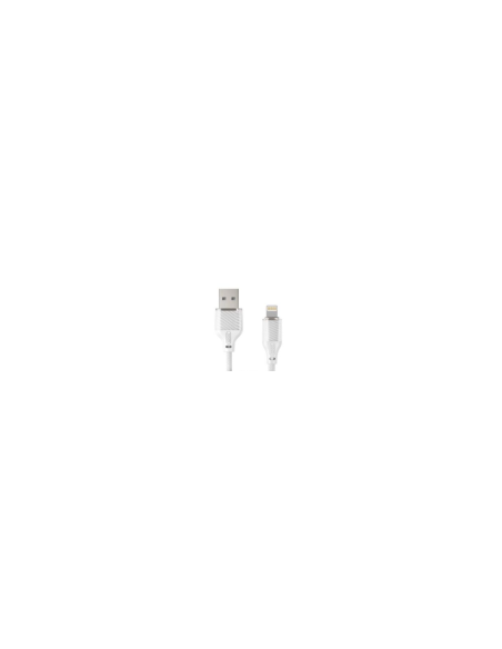 EBOX / NB291 Cable USB a Lightning Transparente 6A Blanco