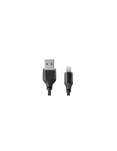 EBOX / NB291 Cable USB a Lightning Transparente 6A Negro