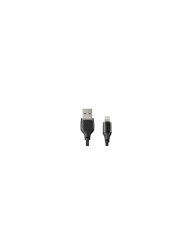 EBOX / NB291 Cable USB a Lightning Transparente 6A Negro