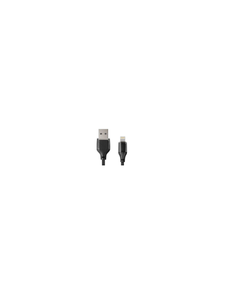 EBOX / NB291 Cable USB a Lightning Transparente 6A Negro