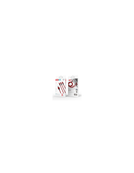 EBOX / NB173 Cable Rock Serie 3 en 1 Rojo 2.4A