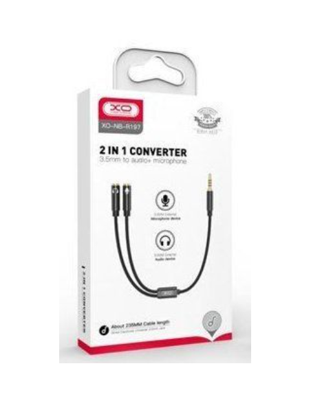 EBOX / NB-R197 Adaptador 2 en 1 de 3.5m Jack