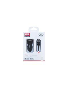 EBOX / CC48 Cargador Coche Dual USB con Cable Lightning