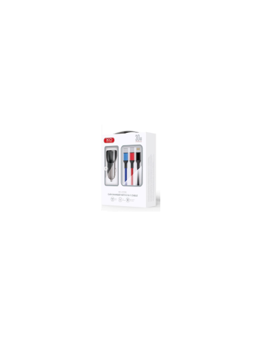 EBOX / CC55 Cargador Coche con Cable 3 en 1