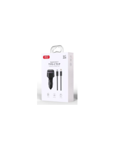 EBOX / BCC17 Cargador Coche Inteligente con Cable Tipo-C a Lightning
