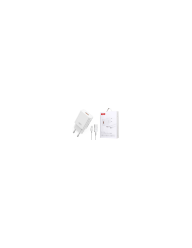 EBOX / L127 Cargador USB-A QC18W con Cable Tipo-C
