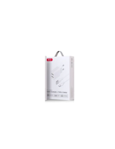 EBOX / L109 Cargador Enchufe DUAL 2.4A con Cable Tipo-C