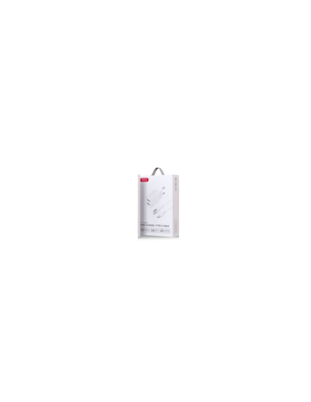 EBOX / L109 Cargador Enchufe DUAL 2.4A con Cable Tipo-C
