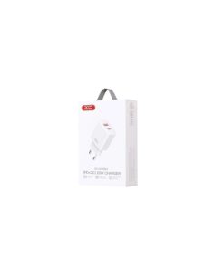 EBOX / CE12 Cargador Enchufe DUAL USB-C y USB-A 20W