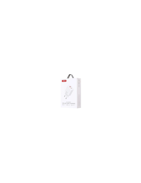 EBOX / CE12 Cargador Enchufe DUAL USB-C y USB-A 20W