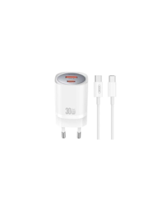 EBOX / CE21 Cargador Rápido USB-C 30W con Cable Tipo-C