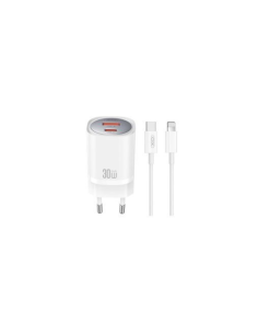 EBOX / CE21 Cargador Rápido USB-C 30W con Cable Lightning