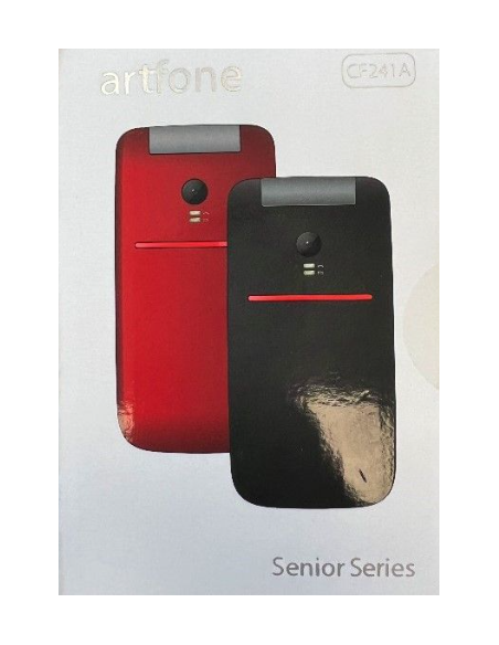 EBOX CF241A Telefono Móvil con Tapa Artfone Rojo