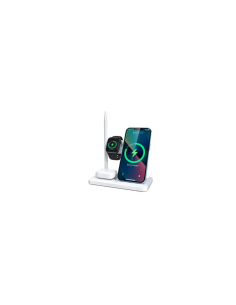 EBOX / WX033 Cargador 4 en 1 Wireless 15W Blanco
