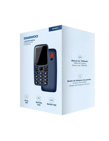EBOX DW8001 Telefono Móvil Azul
