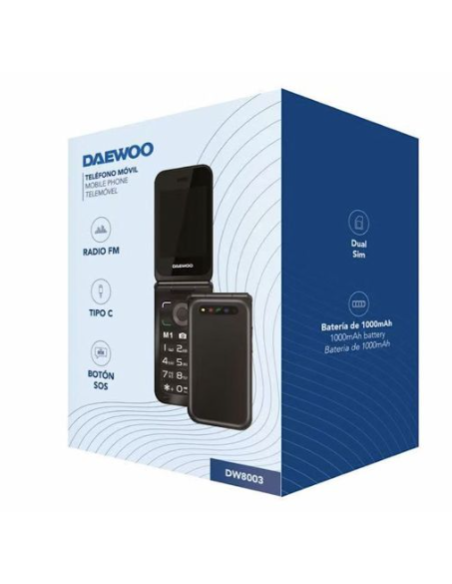EBOX DW8003 Telefono Móvil con Tapa