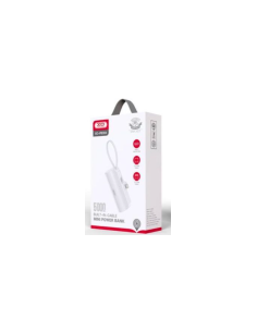 EBOX / PB304 Power Bank con Cable Lightning 3300MAH Blanco