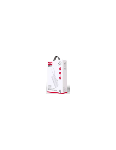 EBOX / PB304 Power Bank con Cable Lightning 3300MAH Blanco