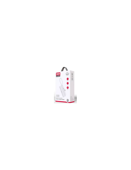EBOX / PB304 Power Bank con Cable Lightning 3300MAH Blanco