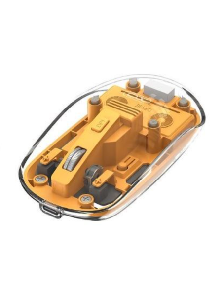 EBOX / M12 Raton Bluetooth Inalámbrico Amarillo Transparente